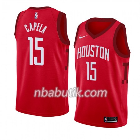 NBA Mænd Trøje Houston Rockets Clint Capela 15 2018-19 Nike Rød Swingman